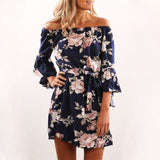 Sexy Off Shoulder Women Dress Summer